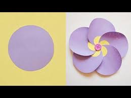 Maybe you would like to learn more about one of these? Beautiful Paper Flowers From Circles Easy Paper Flower Crafts Easy School Craft Ideas Diycrafts
