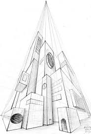 Perspective Birds Eye View Drawing Of Buildings Worms Eye View 2 Perspective Art Linear Perspective Drawing Perspective Drawing Architecture