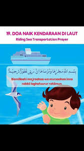 Doa Naik Kenderaan Di Laut Doa Perawatan Anak Pendidikan
