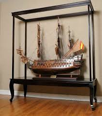 There are 210 model ship display case for sale on etsy, and they cost $204.41 on average. Large Wood Display Case 65 Cabinet Tall Ship Yacht Boat Models No Glass 812344510004 Ebay