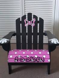 Childrens Hand Painted Made To Order Adirondack Chair Can Be Personalized Via Etsy Painted Chairs Kids Chairs Minnie Mouse Bedroom