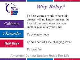 Why i will continue to relay, even in graduate school. American Cancer Society Relay For Life Celebrate Remember Fight Back What Is Relay For Life American Cancer Society S Signature Activity Worldwide Movement Ppt Download
