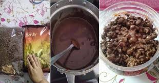 Buat Sendiri Choco Jar Mudah Sangat Cuma Cairkan Coklat Gaul Guna 3 Bahan Saja Vanilla Kismis