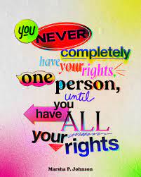 Johnson i was robbed once. Marsha P Johnson Quote Rich Tu