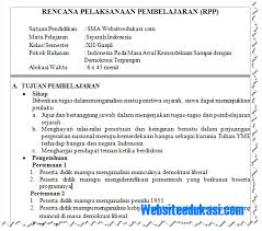 3.1 menganalisis perubahan, dan keberlanjutan dalam. Rpp Sejarah Indonesia Kelas 12 Kurikulum 2013 Revisi 2018 Websiteedukasi Com