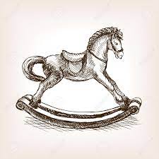 Free shipping on orders over $25 shipped by amazon. Vintage Rocking Horse Toy Sketch Style Vector Illustration Old Royalty Free Cliparts Vectors And Stock Illustration Image 55145741