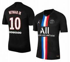 Psg trikot 2018/19 / nike paris st. Trikot Nike Paris Saint Germain 2019 2020 4th Neymar 10 Black Jordan Fourth Psg Ebay