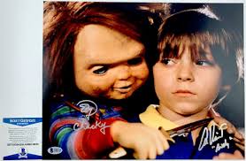 Alex Vincent & Ed Gale Signed Child's Play Chucky & Andy 11x14 Photo B BAS  COA