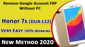 Insert the non accepted sim card and power on. Huawei Honor 7s Frp Bypass For Gsm