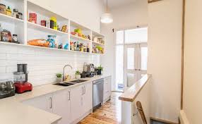 open plan kitchen and wine cellar in