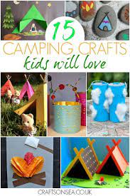 Being a crafty gal, i am always put in charge of coming up with some fun crafts for the kids so they don't get bored or restless while dinner is cooking or while the campfire is being started Camping Crafts For Kids Fun Ideas You Ll Love To Make Camping Crafts For Kids Camping Activities For Kids Camping Crafts