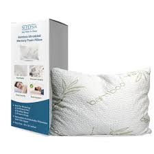Milemont memory foam pillow + 65% polyester/35% tencel 【ergonomic design】 the contour pillow helps align the spine and relieve pain in your head, neck and shoulders, whilst retaining shape after regular use, making this an excellent pillow. Sleepsia Bamboo Pillow Premium Pillows For Sleeping Memory Foam Pillow With Pillow Case King Buy Online At Best Price In Uae Amazon Ae