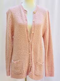 Vintage 80s Summerfield Light Pink Cardigan Sweatergranny Etsy