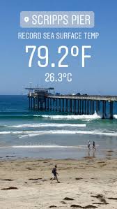 August 6, 2018 at 3:17 p.m. Scripps Institution Of Oceanography On Twitter Another Sea Surface Temperature Record Was Broken Today August 8 Scripps Scientists With Shoresta100 Measured A Water Temp Of 79 2 F 26 3 C At The End Of Scripps Pier