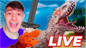 EM BUSCA DO INDOMINUS REX! RICHARD E REX MINECRAFT AO VIVO! #1