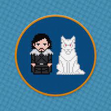 1 this is for the pattern only. Xstitch Cross Stitch Pattern 061 John Snow Pattern Pdf Winter Is Coming Game Of Thrones Cross Stitch Pattern Craft Supplies Tools Drawing Drafting