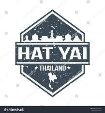 Hat Yai Thailand Travel Stamp Icon Stock Vector Royalty Free 1091951288