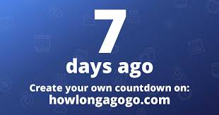 How many more days until friday. How Long Ago Was July 23rd 2021 Howlongagogo Com