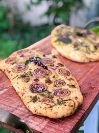 Garden Focaccia Bread Herb And Garlic Sustainable Holly Focaccia Bread Focaccia Herb Bread