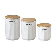 Shop for farmhouse kitchen canisters online at target. Primitives By Kathy 17 White Modern Farmhouse Nesting Kitchen Caniste Annie Oak