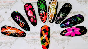 Hope your nails turn out great! Easy Neon Nail Art Ideas Using Pigments Neon Summer Rainbow Ideas Youtube