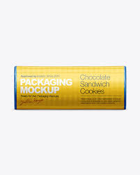 Round Cookie Wrapper Mock Up In Packaging Mockups On Yellow Images Object Mockups