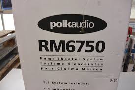 New Open Box Polk Audio Rm6750 5 1 Home Theatre Speaker System Retail 599 Tested Working