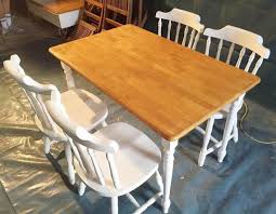 This Lovely Pine Table And Chairs Dining Set Has Been Lovingly Restored Using Chalk Finish Furniture Paint A Pine Dining Table Pine Table And Chairs Pine Table