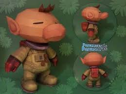 Pikmin Captain Olimar Paper Toy Paper Toys Paper Crafts 3d Paper Crafts