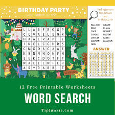 12 printable word search worksheets tip junkie