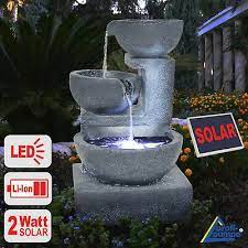 Garten springbrunnen mit solar | unabhängig von der größe ihres gartens oder der lage abtrennen sie diverse arten von obst darüber hinaus gemüse anbauen. Gartenbrunnen Solar Springbrunnen Solar Brunnen Kaskade Garten Wasserspiel Led Ebay Solarbrunnen Springbrunnen Garten Gartenbrunnen