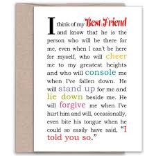 Birthday Wishes For A Guy Best Friend Card For Male Best Friend I Think Of My Best Friend A2 Friendship Card Best Friend Quotes For Guys Best Friend Cards Birthday Cards For Friends
