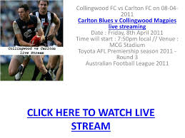 Futuristic game room live wallpaper. Ppt Watch Collingwood Vs Carlton Afl Live Streaming Powerpoint Presentation Id 113317