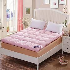 Miss Amp Yg Mattress Topper With Elastic Strap Down Mattress Topper Queen Mattress Topper 10cm Thick Down Mat In 2020 Comfort Mattress Queen Mattress Topper Mattress