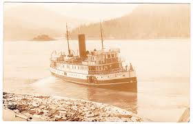 Black Ball Ferry Port Angeles Washington Photo Postcard Of The Union S S Cheakamus At An Undisclosed Location Along The B C Coast Boat Plans Passenger Ship Coast