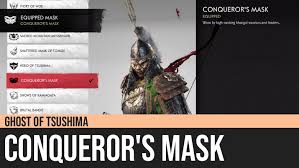 We did not find results for: Ghost Of Tsushima Conqueror S Mask