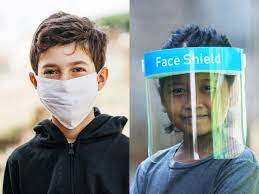 Current color options (for the hood) include gray, white, or beige. Face Masks Vs Face Shields What S Better For Your Kids The Times Of India