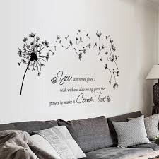 Choose from our large range. Buy Decalmile Dandelion Wall Stickers Quotes Inspirational Letters Wall Decals Living Room Bedroom Wall Decor Online In South Africa B07zshjmgv