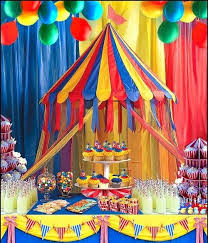 Elcoho 2 pack carnival circus table skirt red and white striped table cloths for circus theme party birthday party decorations. 1 Carnival Party Buffet Table Hanging By Mylittleshopsupplies Frozen Themed Birthday Party Carnival Birthday Carnival Birthday Parties