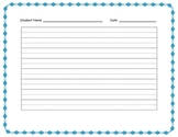 Part of the gorgeous 'rainbow range' of resources they are sure to brighten any classroom! Handwriting Practice Blank Worksheets Teaching Resources Tpt