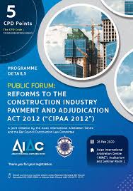 Construction law is neither a legal term of art nor a technical one. Aiac Public Forum Reforms To The Construction Industry Payment And Adjudication Act 2012