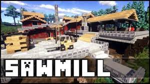 A sawmill is a machine that processes wood into wood planks more efficiently than by hand. Minecraft Sawmill Lumbermill Minecraft Architecture Minecraft Minecraft City