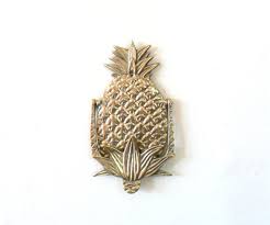 vintage large brass pineapple door knocker pineapple door knocker home goods decor brass pineapples
