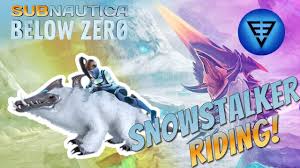 Snowstalker fur and feeding them some fruits! (Subnautica Below Zero) -  YouTube
