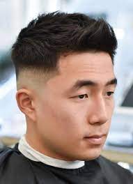 Short cropped hair with fade. Trendy Stylish Korean Males Hairstyles 2020 Asian Men Hairstyle Korean Men Hairstyle Japanese Men Hairstyle