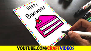 Make your bestie laugh while you celebrate their big day. Birthday Card Drawing Easy Speed Drawing Youtube