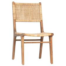 Dovetail Emo Dining Chair Natural In 2020 Dining Chairs Rattan Dining Chairs Natural Dining Chairs