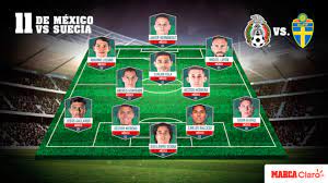 México vs estados unidos es el encuentro que todos esperaban en la copa oro 2021. Mundial 2018 Alineacion De Mexico Vs Suecia Osorio Repite Un Once Por Primera Vez Marca Claro Mexico