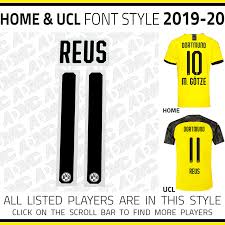 2019 20 Dortmund Home And Ucl Kits Admc Llc
