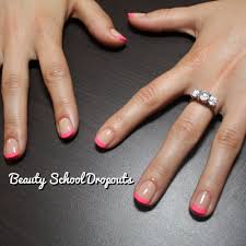 Neon French Tip Nails Colored French Nails